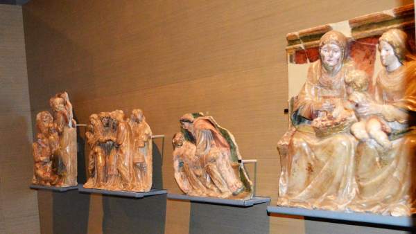 Piezas de Sijena, en el Museo de Lleida Piezas de Sijena, en el Museo de Lleida