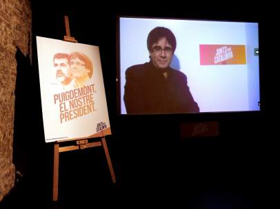Cartel de Junts per Catalunya