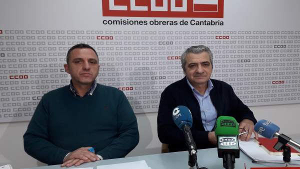 Mariano Carmona y Carlos Sánchez, líderes de UGT y CCOO Mariano Carmona y Carlos Sánchez, líderes de UGT y CCOO