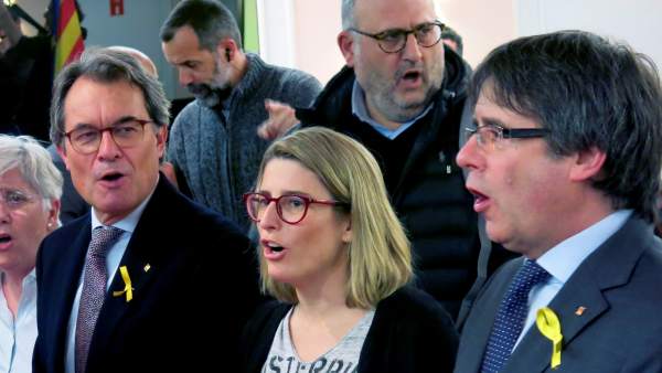 Artur Mas y Puigdemont en Bruselas Artur Mas y Puigdemont en Bruselas