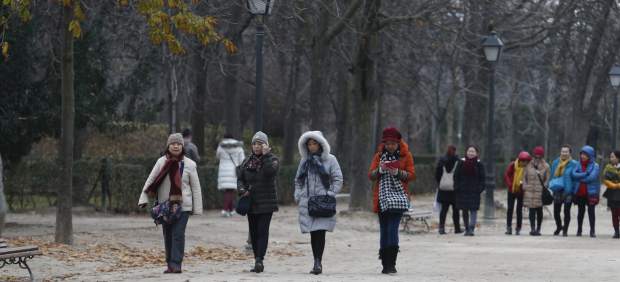 Invierno, invernal, frío, temperaturas bajas, abrigo, abrigarse, turista