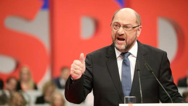 Martin Schulz interviene en el congreso del SPD Martin Schulz interviene en el congreso del SPD