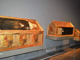 Cajas sepulcrales originarias de Sijena del Museu de Lleida