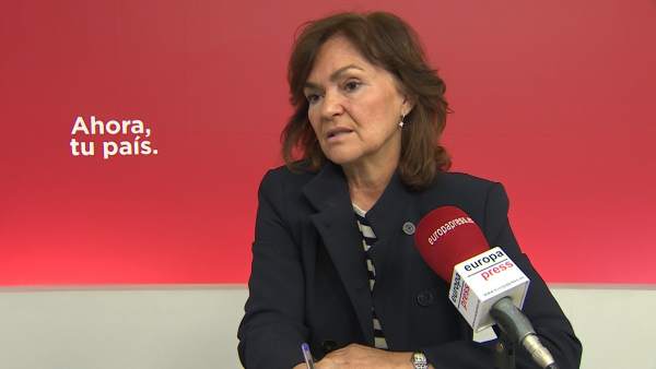 La secretaria de Igualdad del PSOE, Carmen Calvo. La secretaria de Igualdad del PSOE, Carmen Calvo.