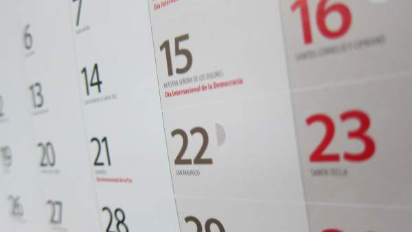 Calendario laboral, fiestas, festivos, día laborable, almanaque Calendario laboral, fiestas, festivos, día laborable, almanaque