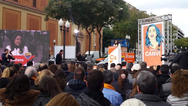 Inés Arrimadas en un acto en Tarragona Inés Arrimadas en un acto en Tarragona