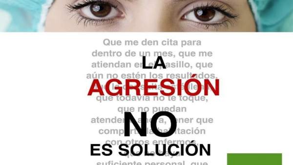 Cartel exigiendo que no se agreda a personal sanitario Cartel exigiendo que no se agreda a personal sanitario