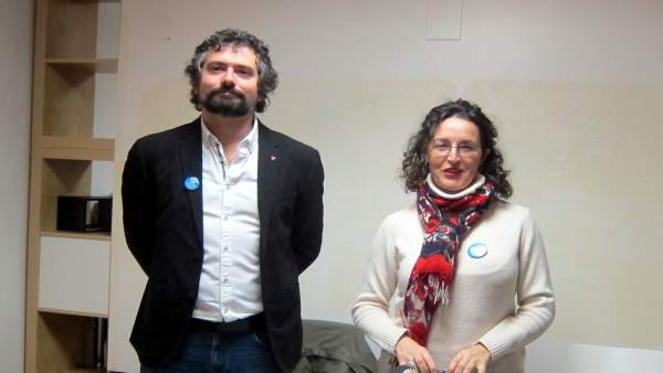 José Sarrión y Marta Santos en Salamanca. José Sarrión y Marta Santos en Salamanca.