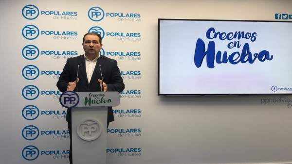El secretario general del PP de Huelva, David Toscano. El secretario general del PP de Huelva, David Toscano.