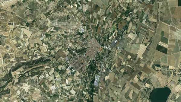 Imagen aérea de Tudela y su comarca. Imagen aérea de Tudela y su comarca.