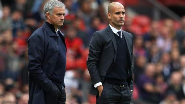 Jose Mourinho y Pep Guardiola Jose Mourinho y Pep Guardiola