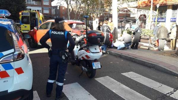 Atropello con dos heridos en la Rondilla Atropello con dos heridos en la Rondilla