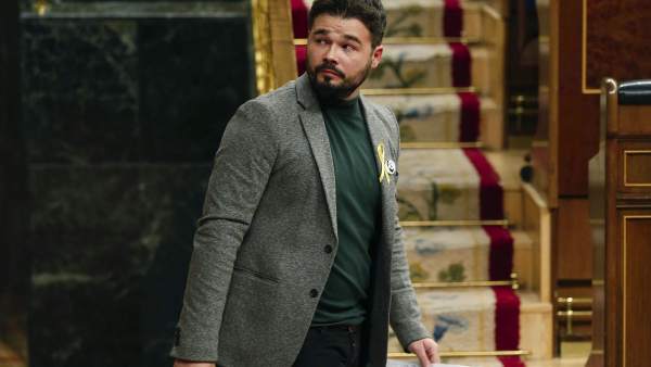Gabriel Rufián, diputado de ERC, en el Congreso de los Diputados. Gabriel Rufián, diputado de ERC, en el Congreso de los Diputados.