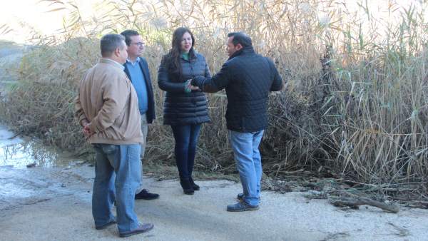 Visita al arroyo de Chucena de dirigentes del PP de Huelva. Visita al arroyo de Chucena de dirigentes del PP de Huelva.