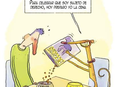 Animles, sujetos de derecho. La viñeta de Piorno