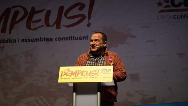 El exdiputado David Fernàndez en un acto de la CUP El exdiputado David Fernàndez en un acto de la CUP