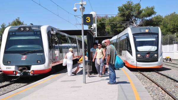 El TRAM d'Alacant en Benidorm El TRAM d'Alacant en Benidorm
