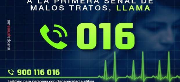 Teléfono 016 contra la violencia de género