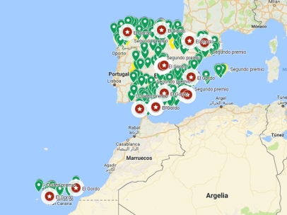 Ciudades premiadas con la lotería de Navidad 2017