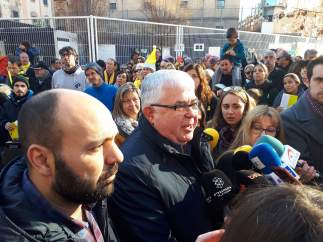 Agustí Alcoberro (ANC) y Marcel Mauri (Òmnium Cultural)