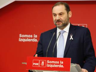 José Luis Ábalos, secretario de Organización del PSOE, en Ferraz.
