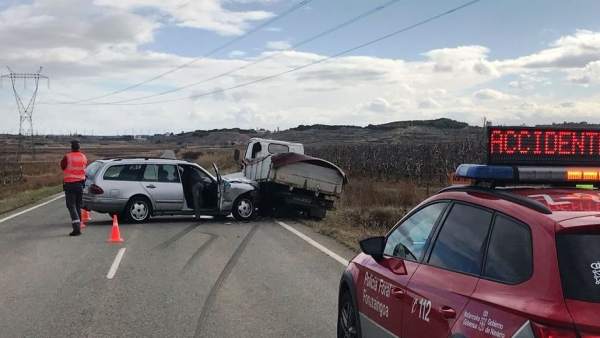 Accidente de tráfico en Corella. Accidente de tráfico en Corella.
