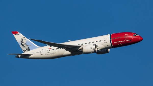 Avión Dreamliner de Norwegian Avión Dreamliner de Norwegian