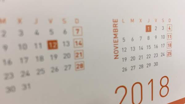 Calendario de 2018 Calendario de 2018