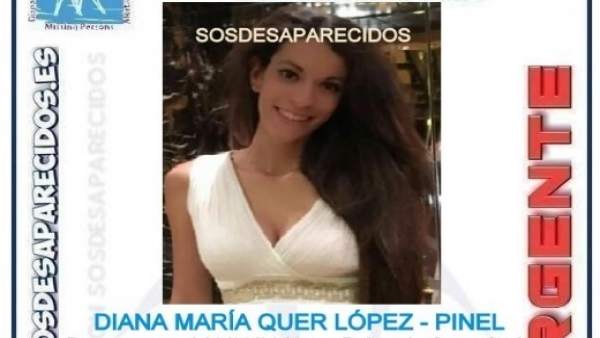 Alerta de la desaparición de Diana María Quer López-Pinel Alerta de la desaparición de Diana María Quer López-Pinel