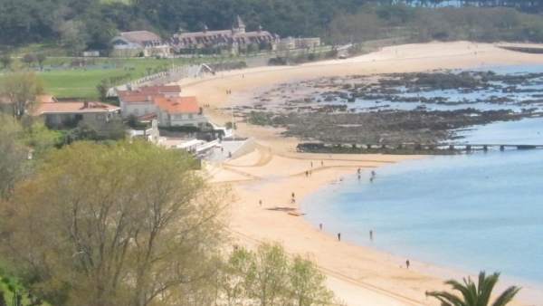 Playa De La Magdalena, En Santander Playa De La Magdalena, En Santander