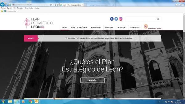 Imagen de la web sobre el Plan Estratégico Imagen de la web sobre el Plan Estratégico
