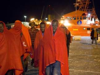 Rescate 55 migrantes