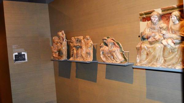 Piezas originarias de Sijena, en el Museu de Lleida Piezas originarias de Sijena, en el Museu de Lleida