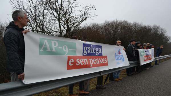 Acto del BNG contra los peajes de la AP-9 Acto del BNG contra los peajes de la AP-9