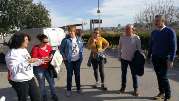 Imagen de la visita de Urralburu a Alcantarilla Imagen de la visita de Urralburu a Alcantarilla
