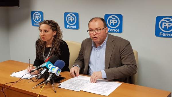 Rueda de prensa de Miguel Tellado en Ferrol Rueda de prensa de Miguel Tellado en Ferrol