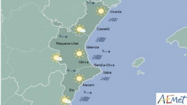 El tiempo 4 enero en la Comunitat El tiempo 4 enero en la Comunitat