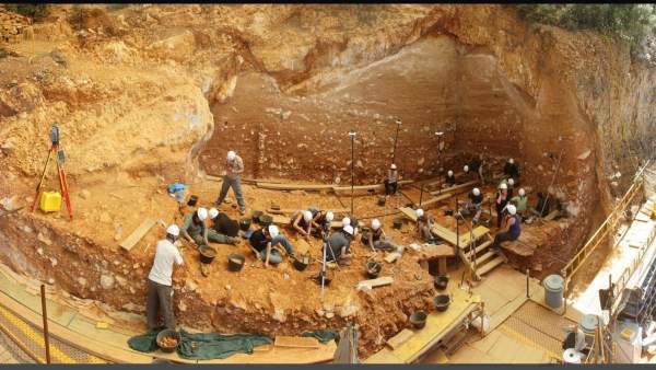 Atapuerca, Excavación en Gran Dolina Atapuerca, Excavación en Gran Dolina