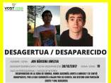El Gobierno vasco cree que es "probable" que el cuerpo de Jon Bárcena esté sumergido en el pantano de Urrunaga