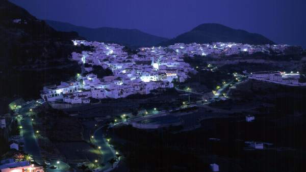 Frigiliana nocturna luces diputación málaga noche Frigiliana nocturna luces diputación málaga noche