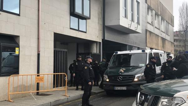 El autor confeso de la muerte de Diana Quer, el Chicle, en el juzgado. El autor confeso de la muerte de Diana Quer, el Chicle, en el juzgado.