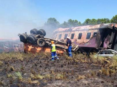 Accidente de tren en Sudáfrica