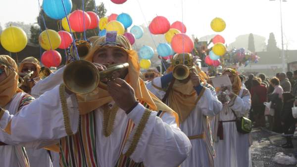 Cortejo de la cabalgata de reyes de Huelva. Cortejo de la cabalgata de reyes de Huelva.
