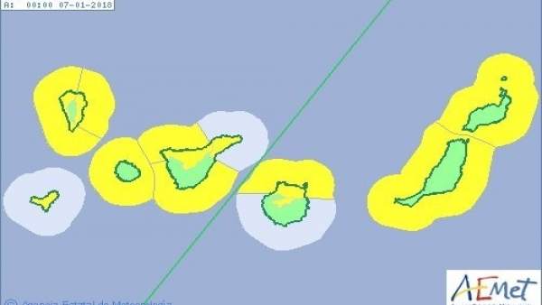 Riesgo amarillo por fuerte oleaje y viento en Canarias Riesgo amarillo por fuerte oleaje y viento en Canarias