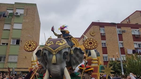 Imagen de una de las carrozas de la cabalgata de Castilleja de la Cuesta Imagen de una de las carrozas de la cabalgata de Castilleja de la Cuesta