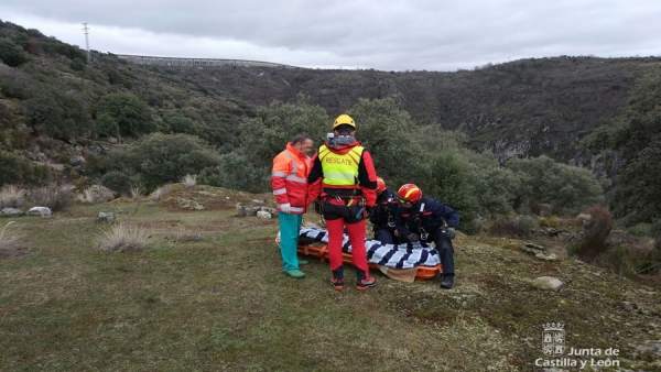 Zamora.- Una imagen del rescate Zamora.- Una imagen del rescate