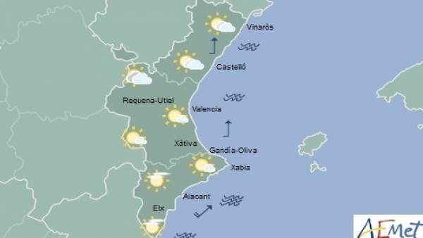 Cielos poco nubosos en toda la región Cielos poco nubosos en toda la región