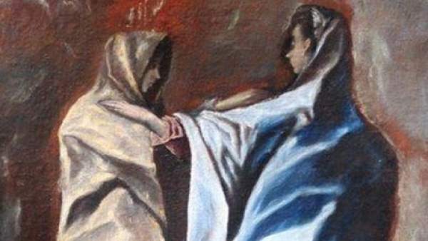 La visitación, greco La visitación, greco
