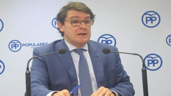 Valladolid. El presidente del PP, Alfonso Fernández Mañueco Valladolid. El presidente del PP, Alfonso Fernández Mañueco