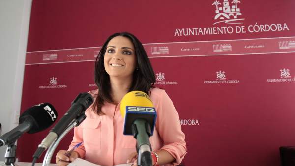 Carmen González en la rueda de prensa Carmen González en la rueda de prensa